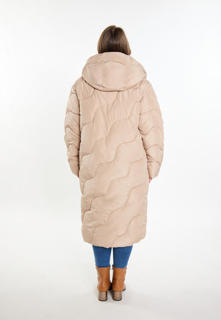 usha Women's Long Quilted Coat