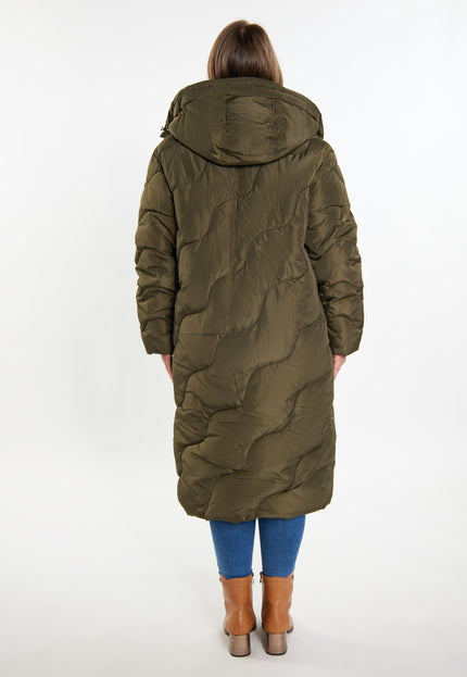 usha Women's Long Quilted Coat