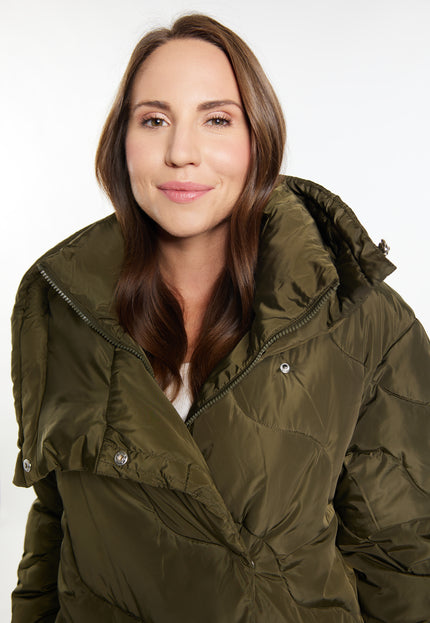 usha Women's Long Quilted Coat