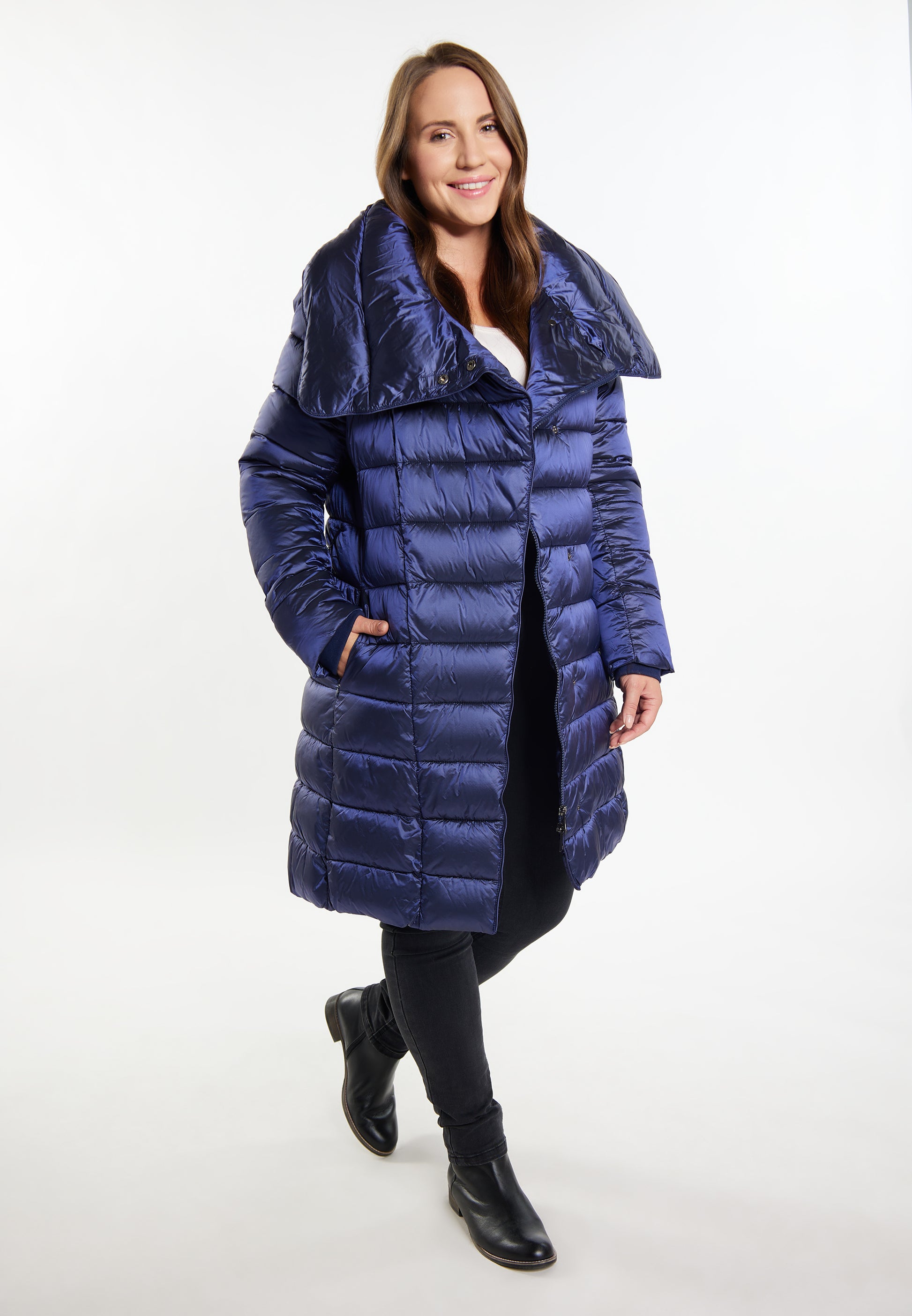 usha women's quilted coat
