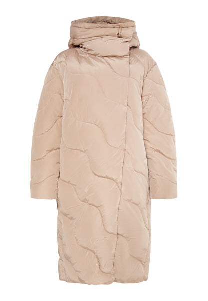 usha women's long quilted coat