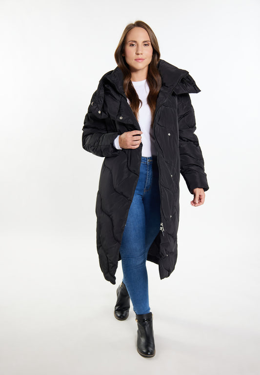 usha women's long quilted coat