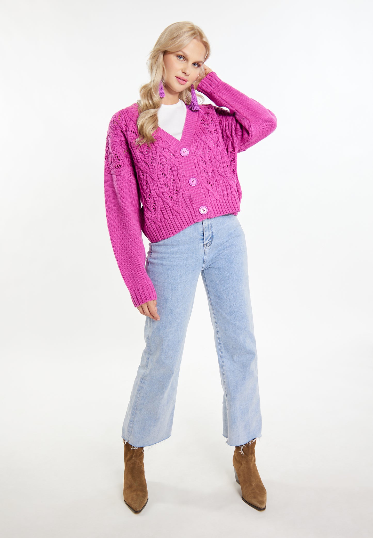 IZIA women's knit cardigan