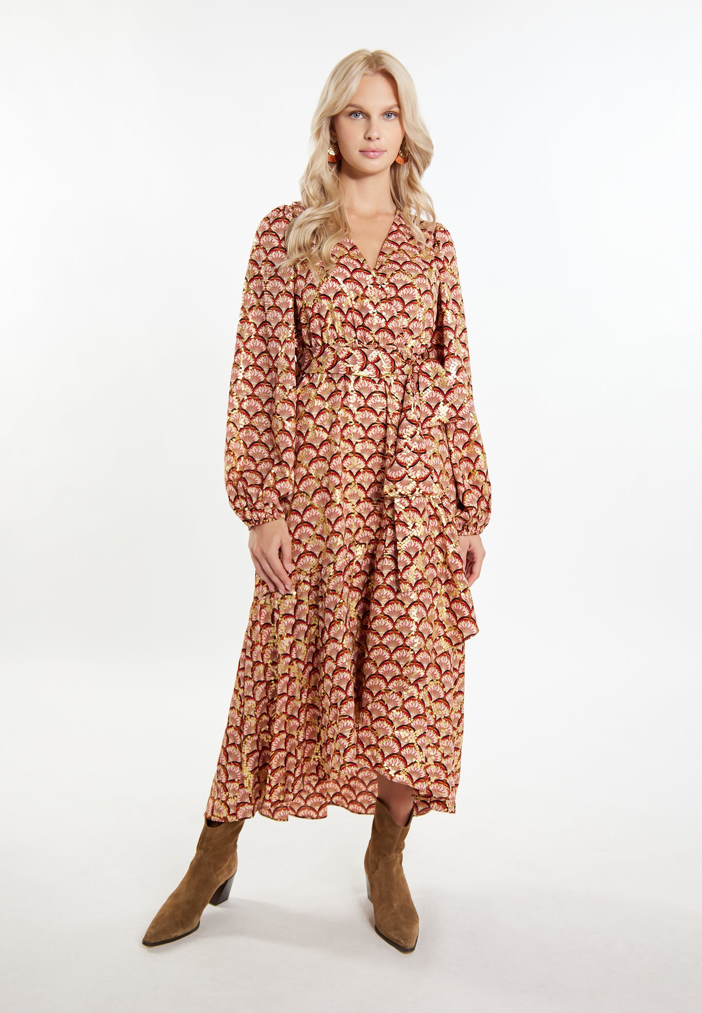 IZIA women's maxi dress with print