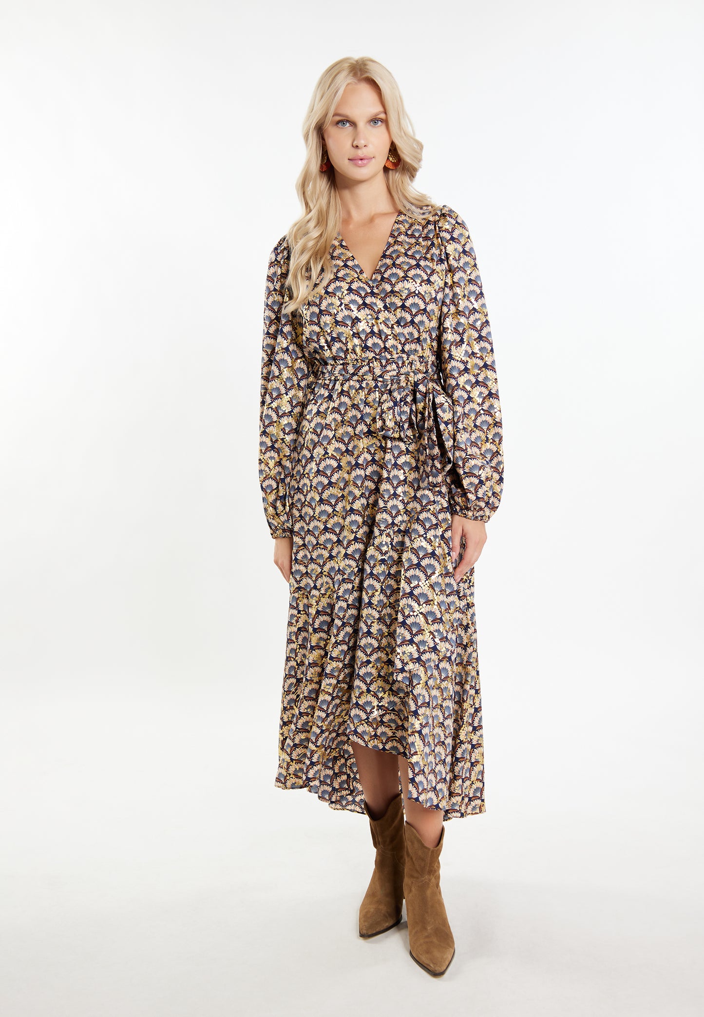 IZIA women's maxi dress with print