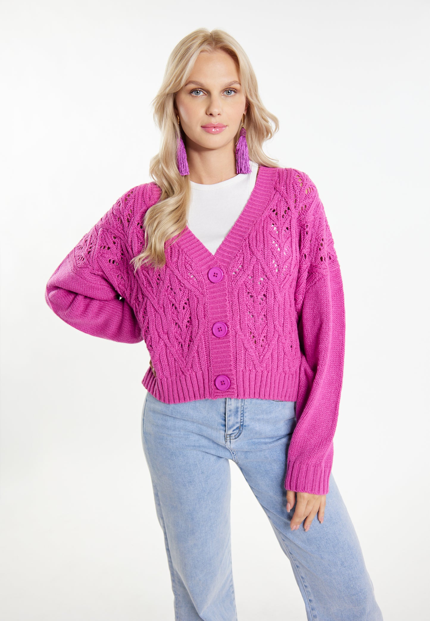 IZIA women's knit cardigan