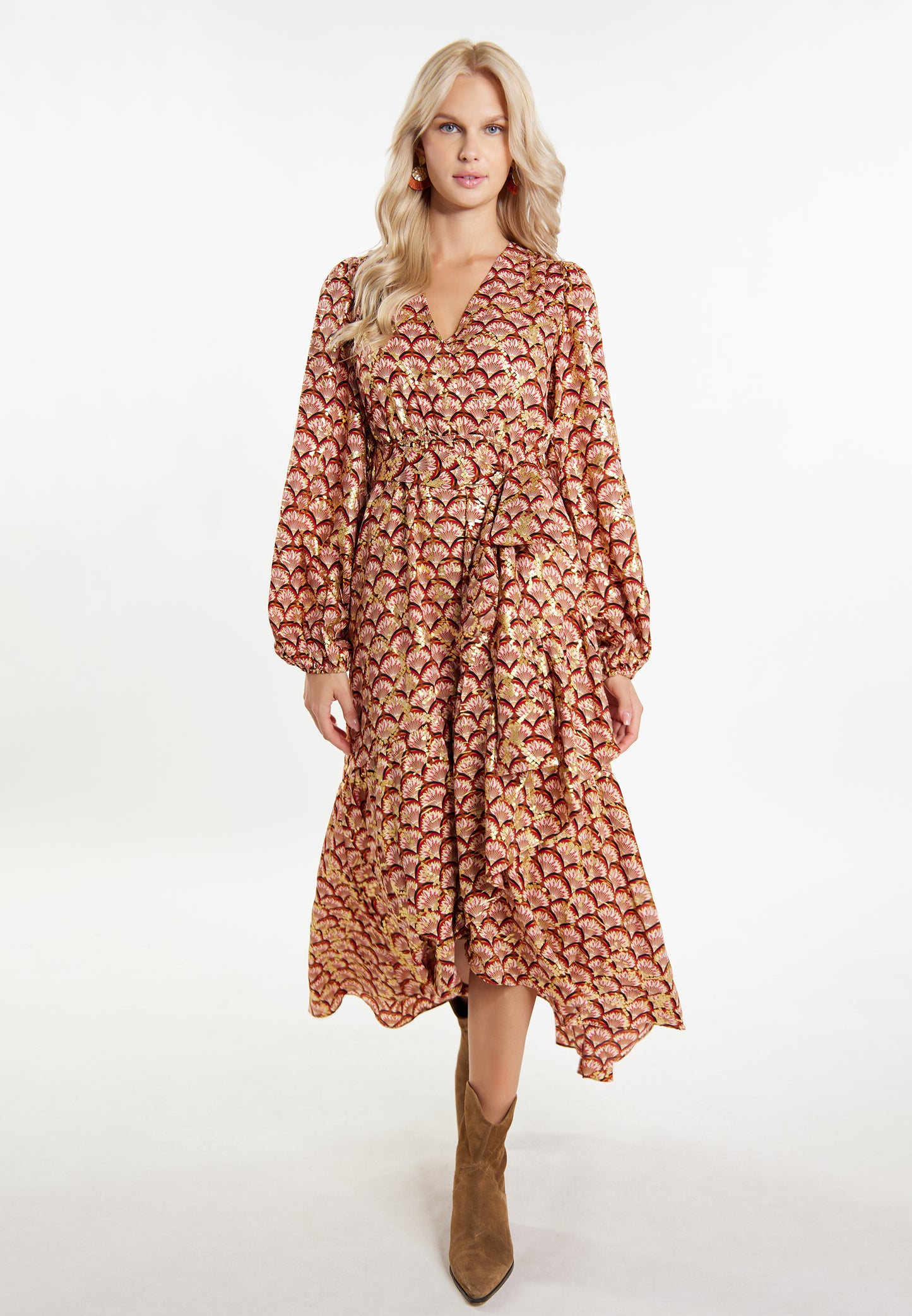 IZIA women's maxi dress with print