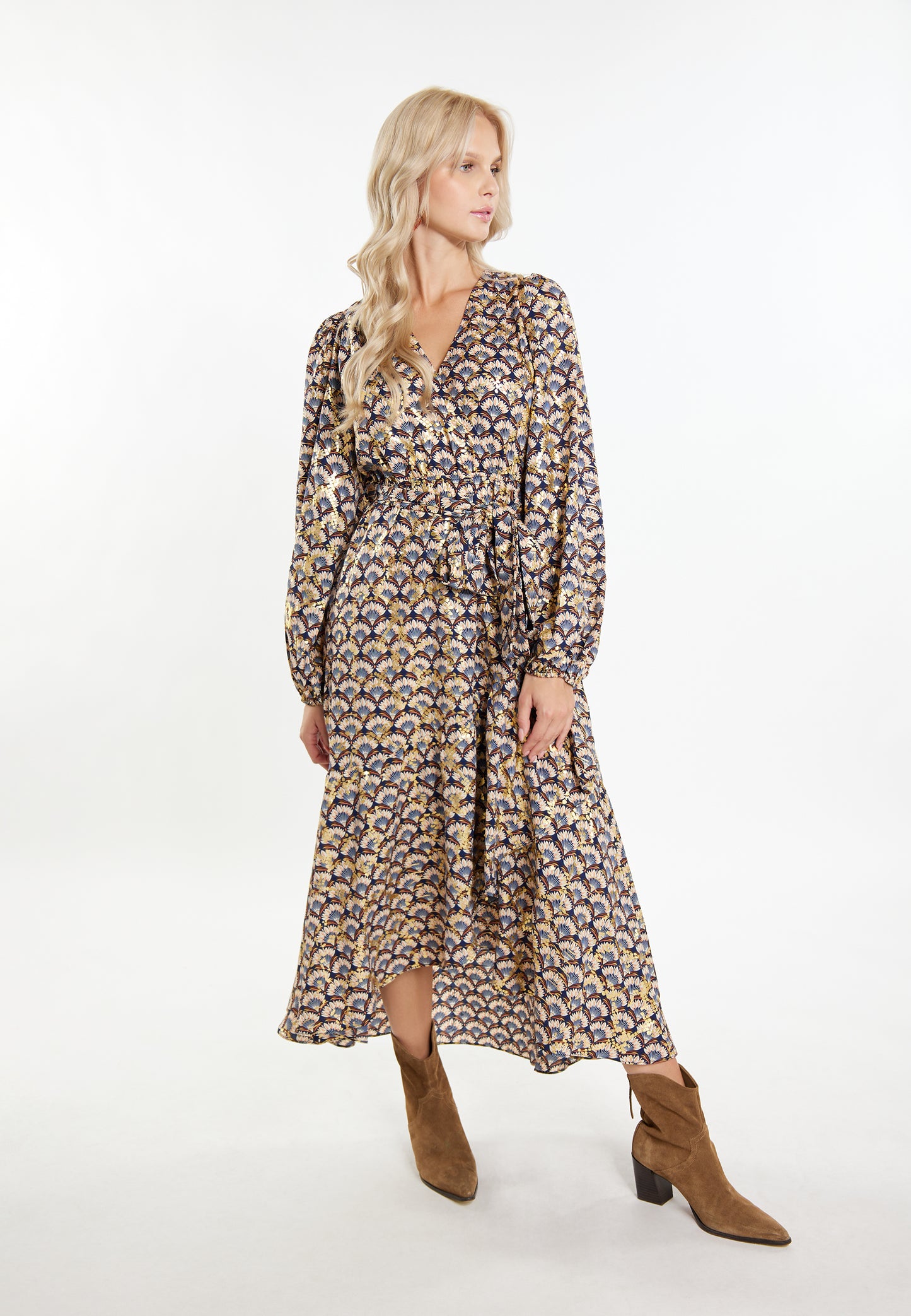 IZIA women's maxi dress with print