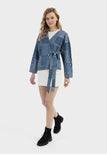 Dark Navy Print