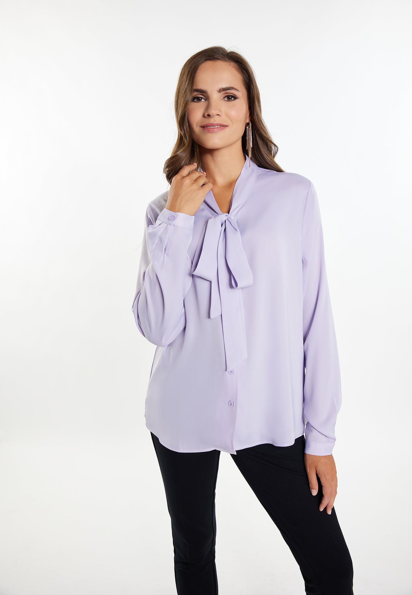 faina women's faina tie-neck blouse