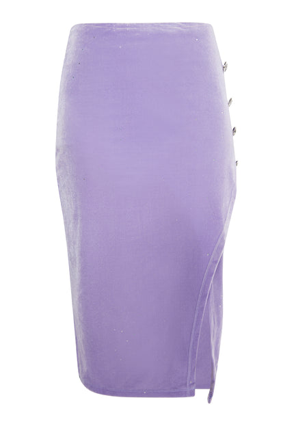 faina Women's Velvet Skirt With Glitter