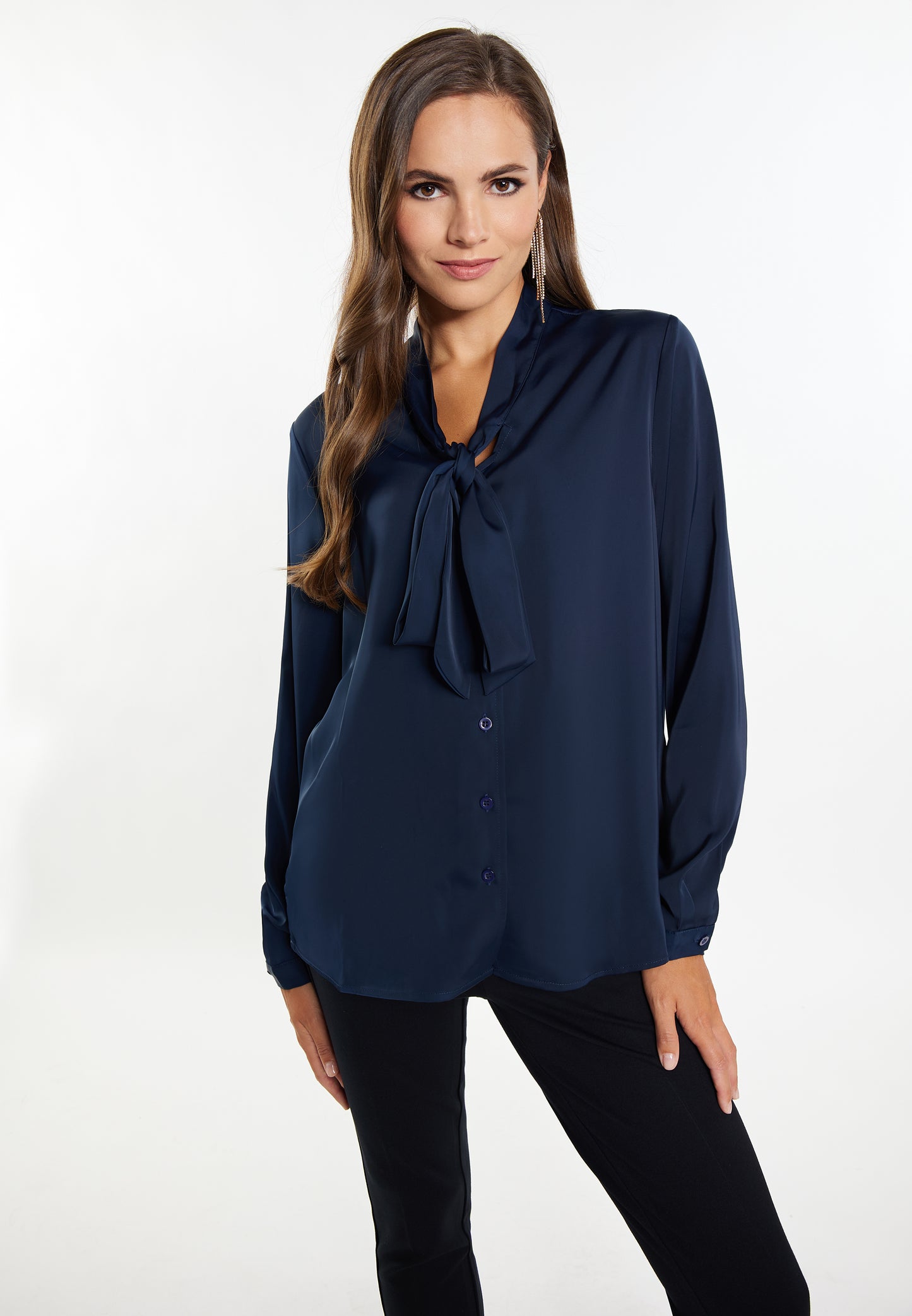 faina women's faina tie-neck blouse