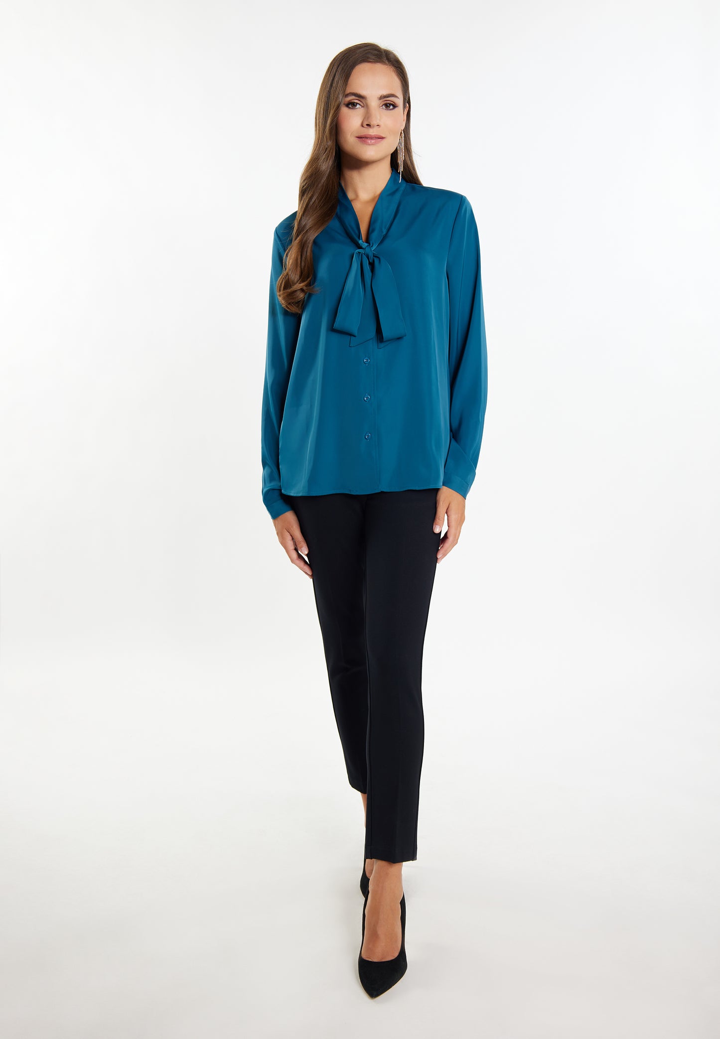 faina women's faina tie-neck blouse