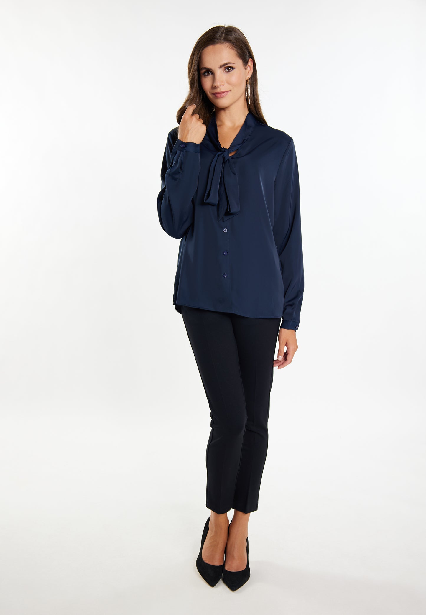 faina women's faina tie-neck blouse
