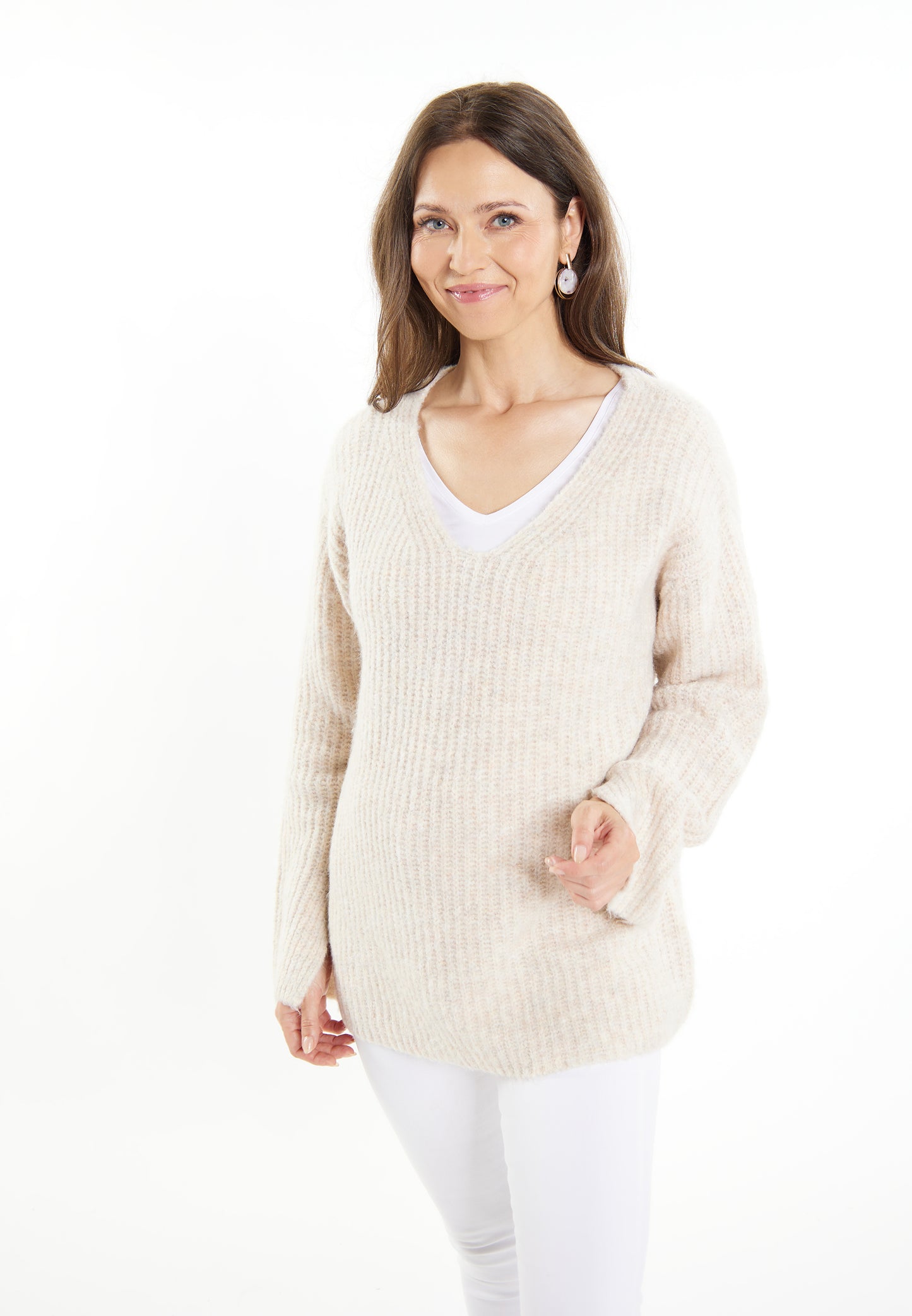 usha WHITE LABEL women's knit sweater