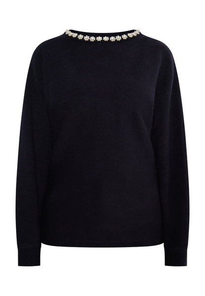 usha damski sweter z peramię