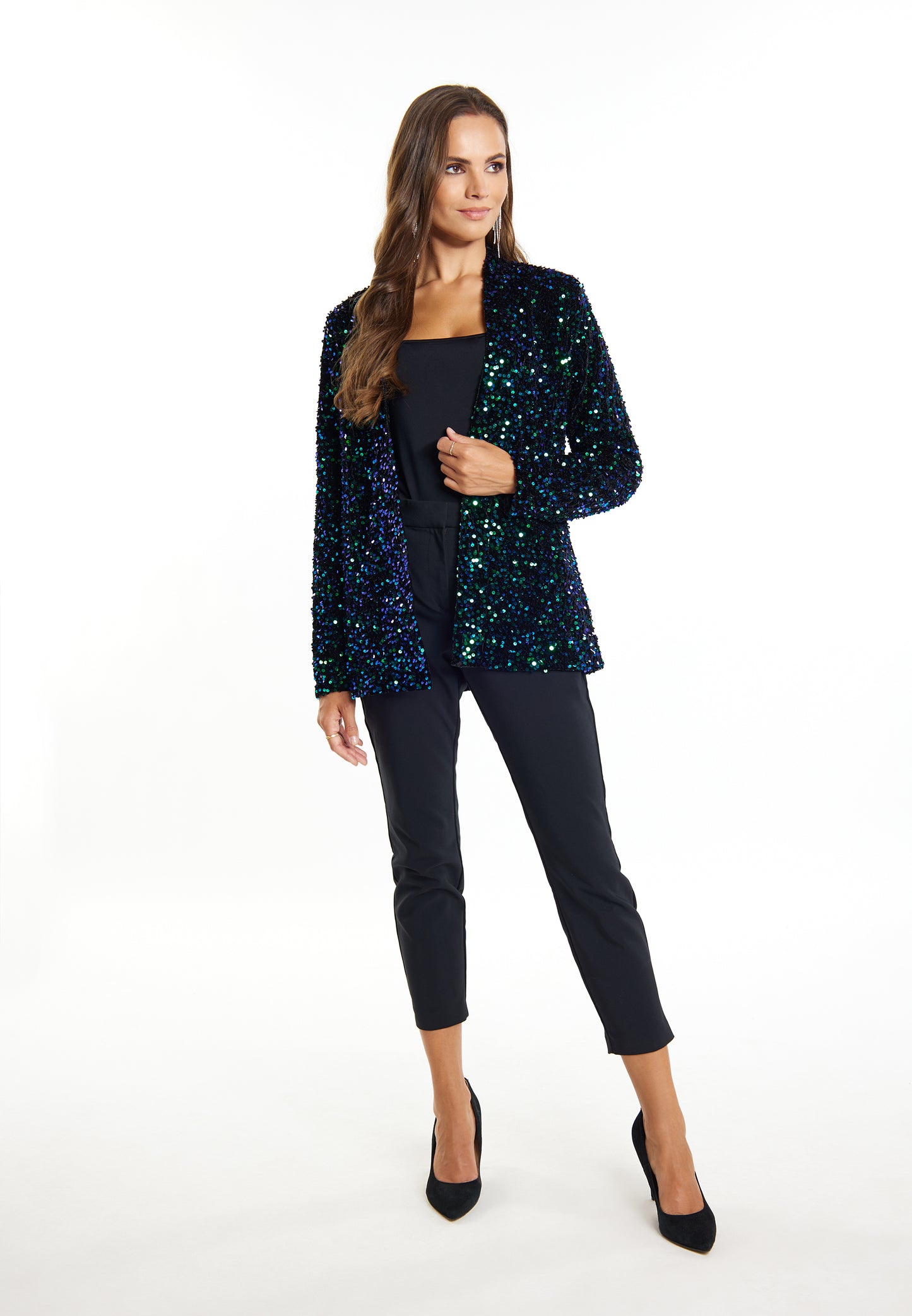 faina women's blazer with sequins
