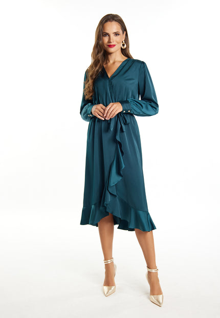 faina Women's Midi Long Sleeve Dress
