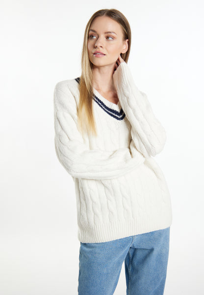 DreiMaster Maritim damski sweter dzianinowy
