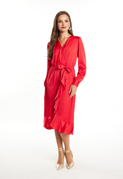 faina Women's Midi Long Sleeve Dress