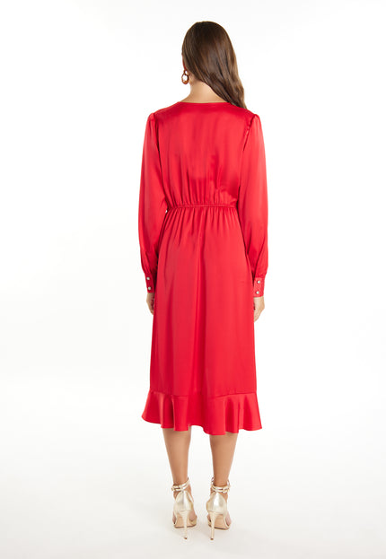 faina Women's Midi Long Sleeve Dress