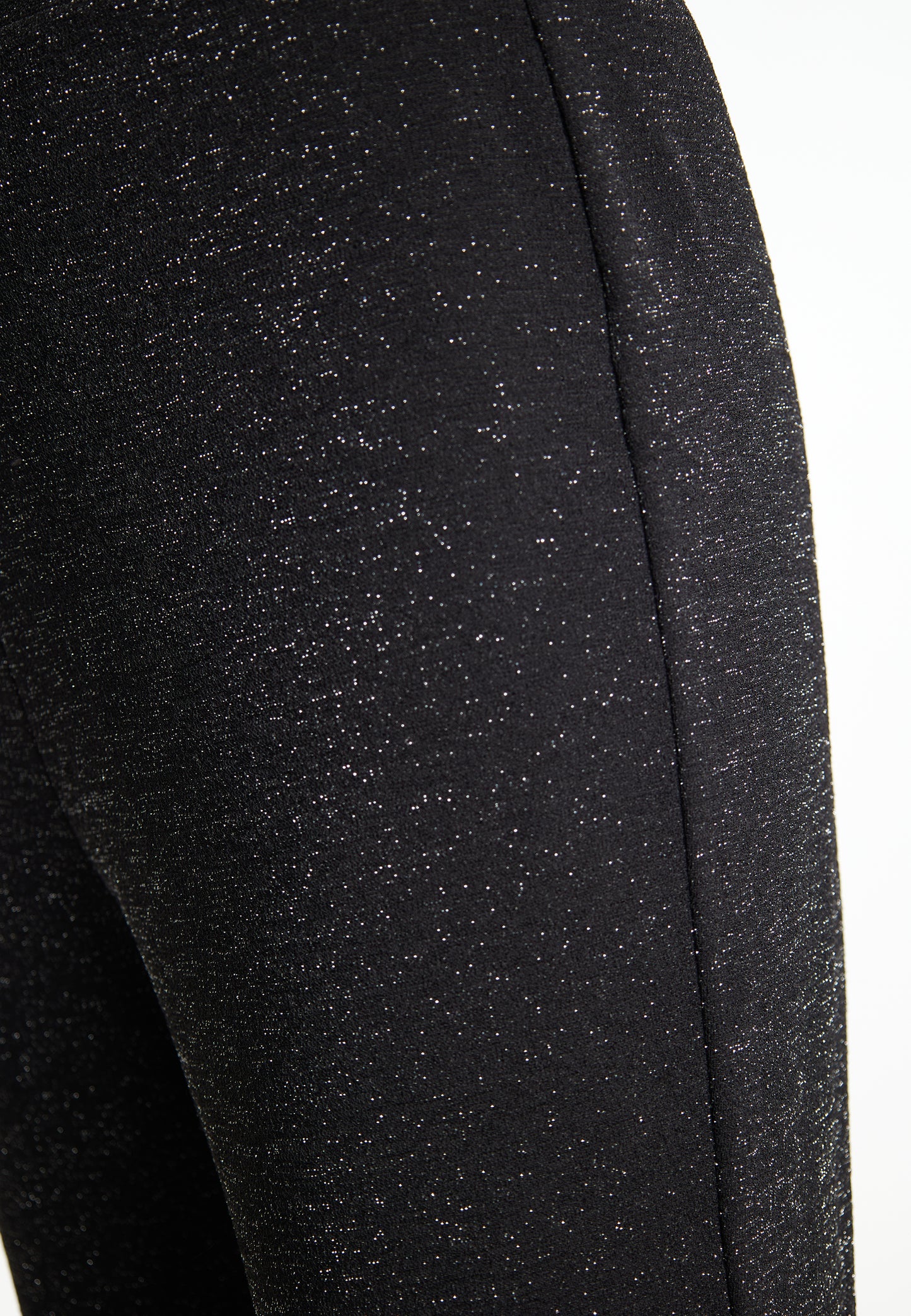 faina women's flared trousers made of glitter jersey