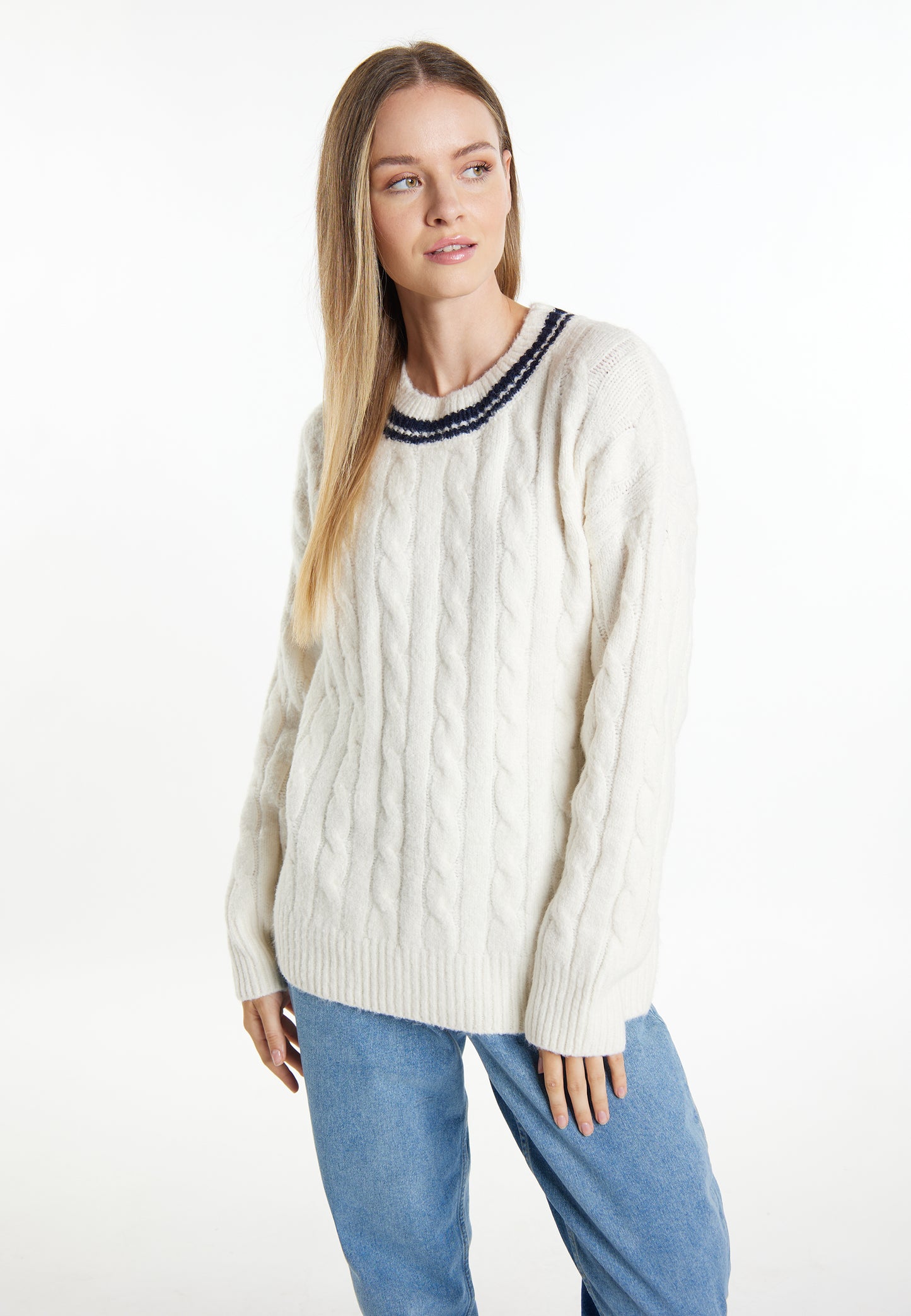 DreiMaster Maritim damski sweter dzianinowy