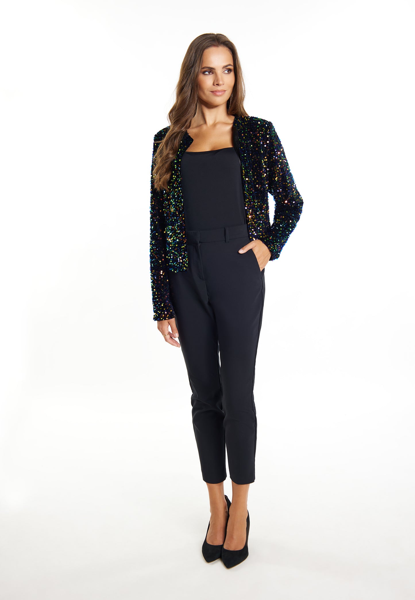 faina women's jacket with sequins