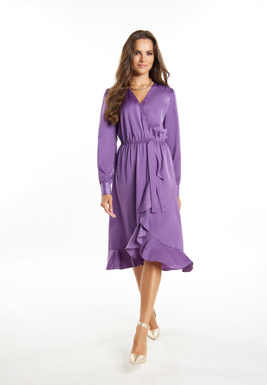 faina women's midi long sleeve dress