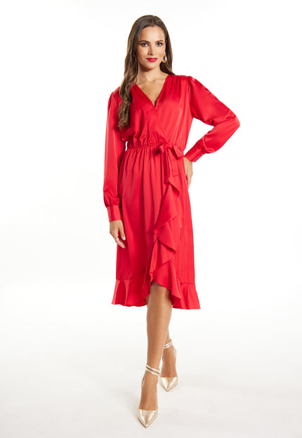faina Women's Midi Long Sleeve Dress