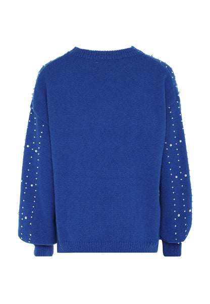 faina damski sweter z perłami