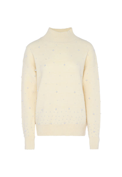 faina women's sweater with pearl