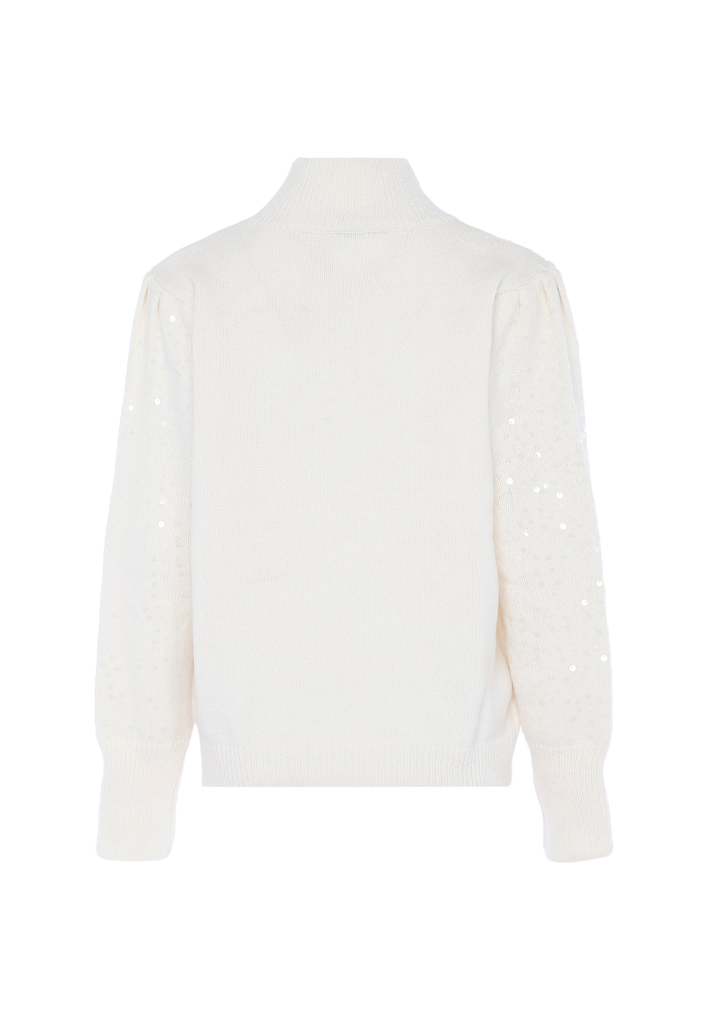 faina damski sweter dzianinowy z cekinami