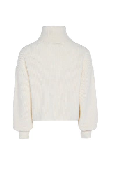 faina women's turtleneck sweater with lace