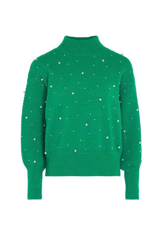 faina women's sweater with pearl