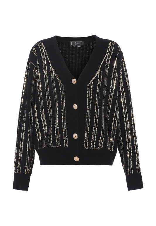faina women's cardigan with sequin
