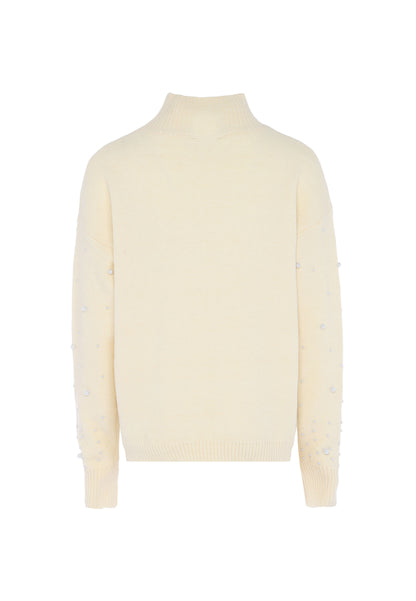 faina women's sweater with pearl