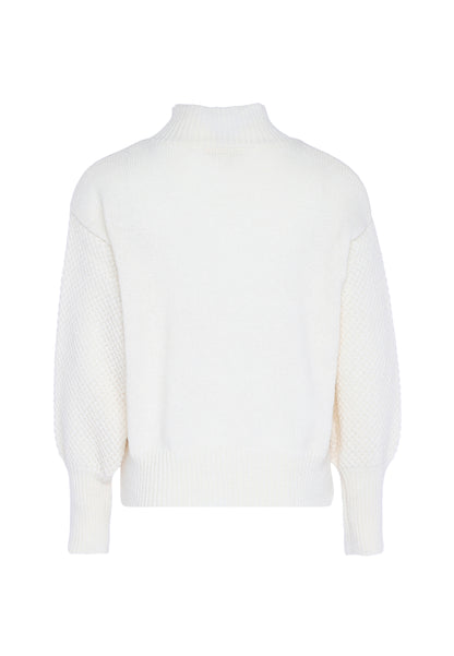 myMo women's sweater with floral embroidery