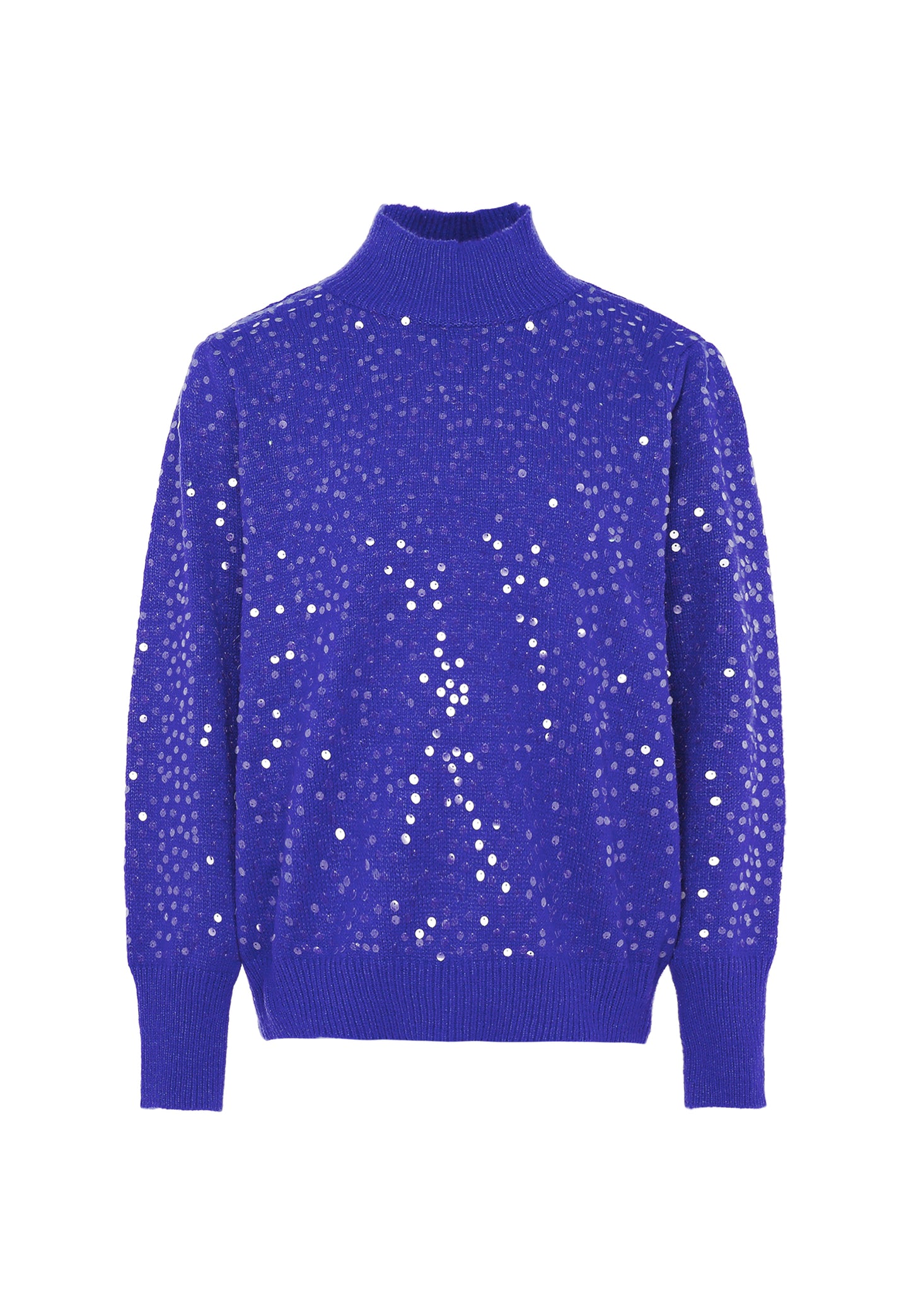 faina damski sweter dzianinowy z cekinami