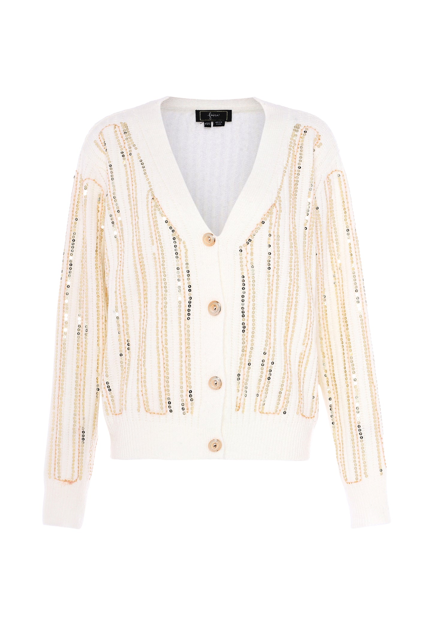 faina women's cardigan with sequin