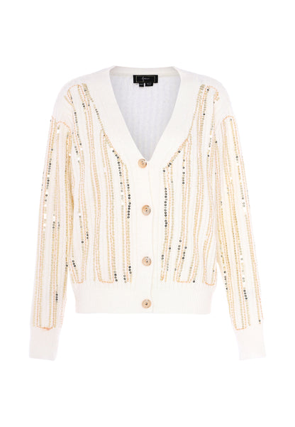 faina women's cardigan with sequin