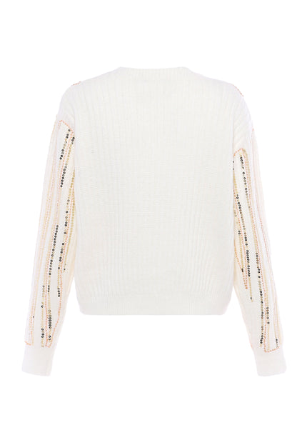 faina Women's Knitted Sweater With Sequin
