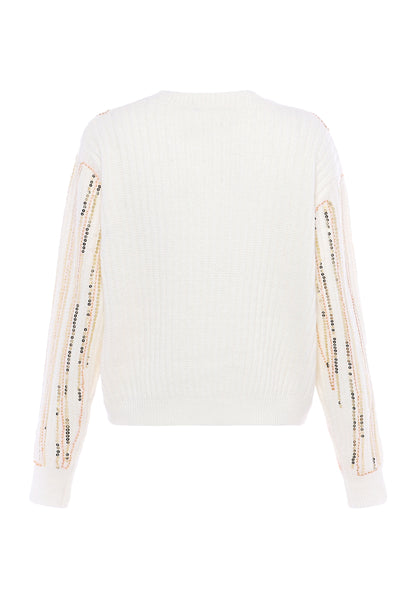 faina women's knitted sweater with sequin