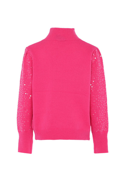faina damski sweter dzianinowy z cekinami
