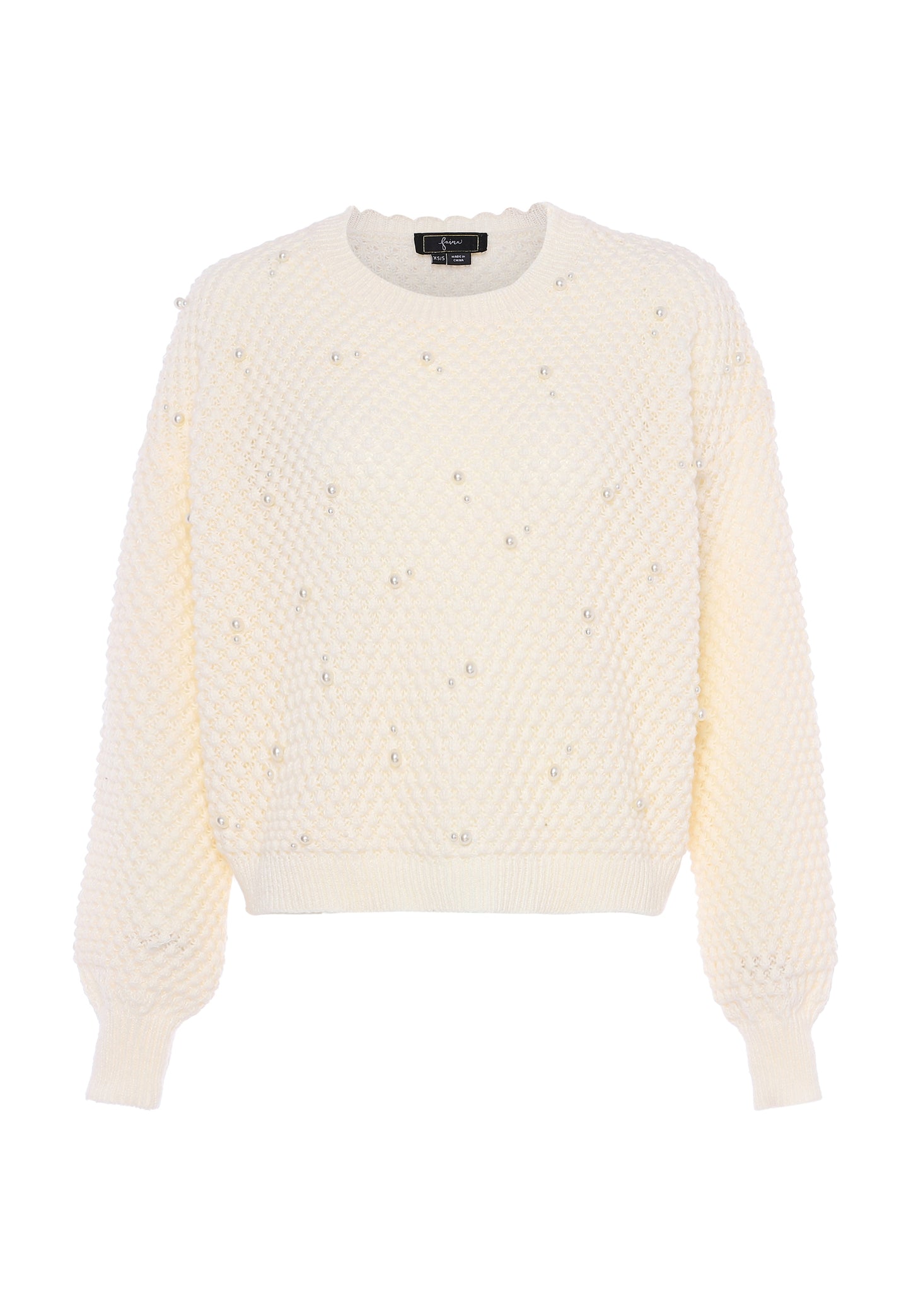 faina women's sweater with pearl