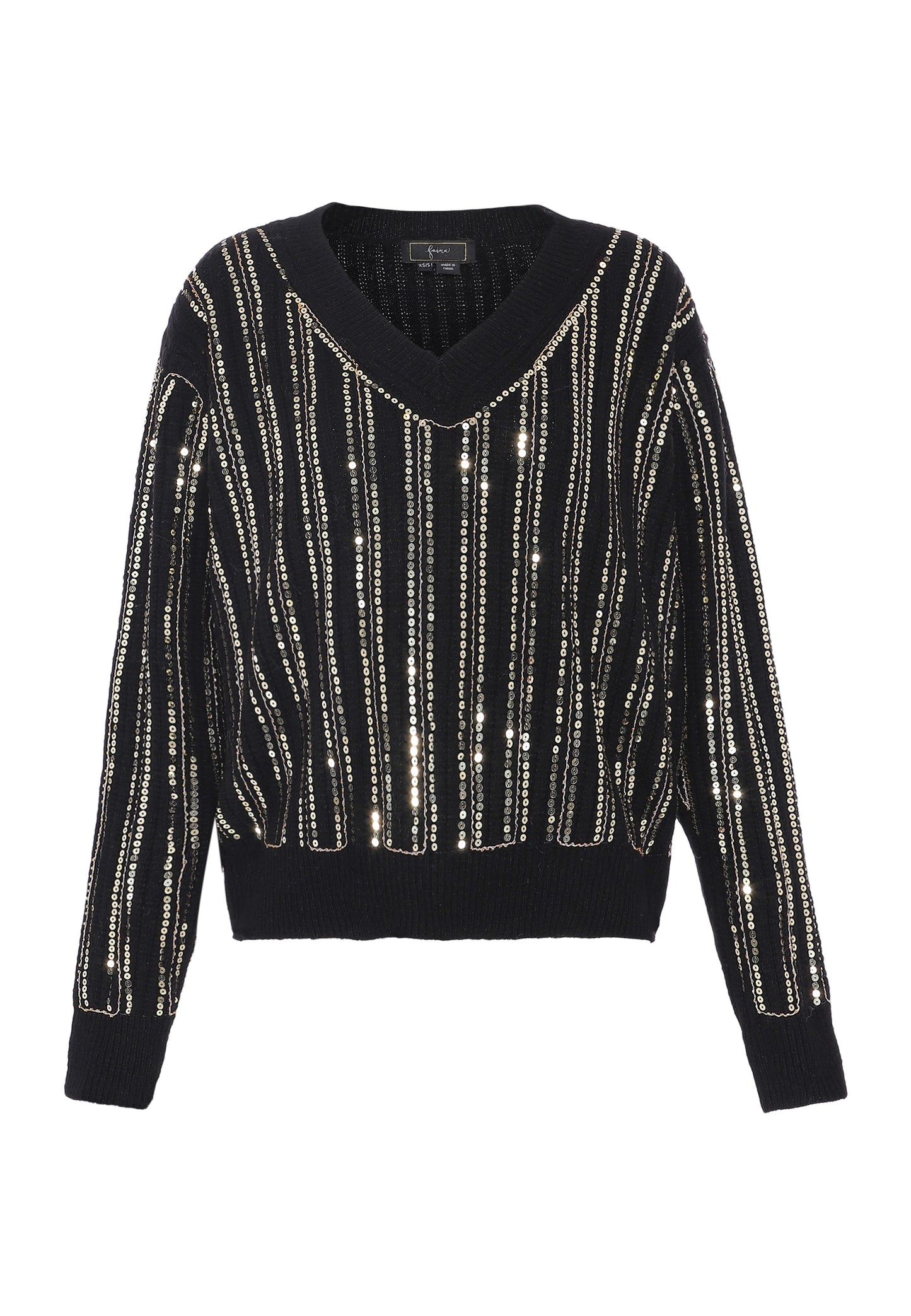 faina women's knitted sweater with sequin