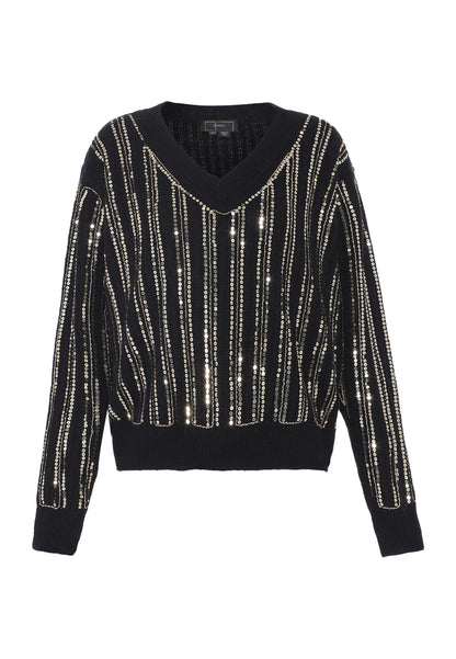faina women's knitted sweater with sequin