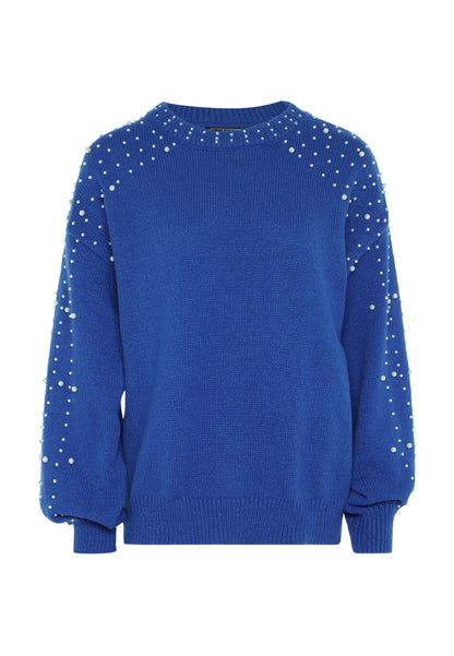 faina damski sweter z perłami