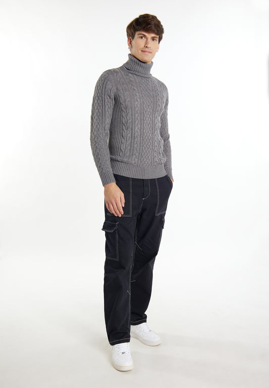 Mo men's cable knit sweater