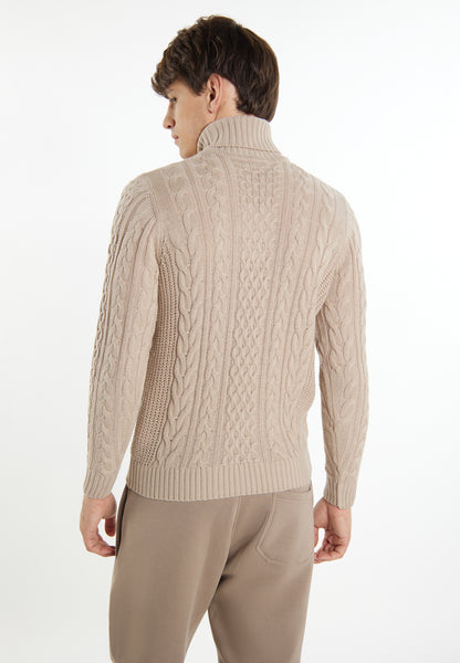 Mo men's cable knit sweater